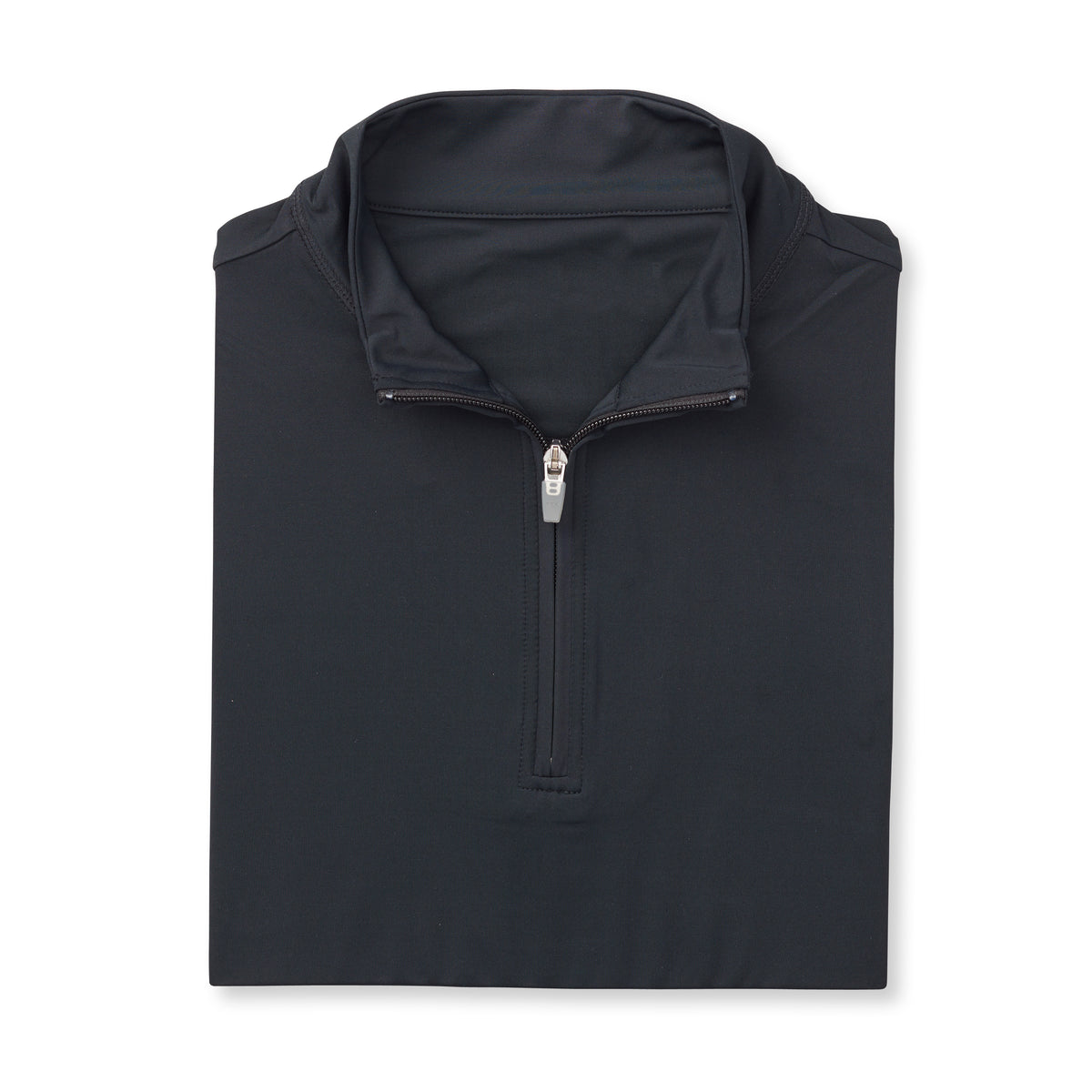 THE CLASSIC LONG SLEEVE HALF ZIP PULLOVER - Black
