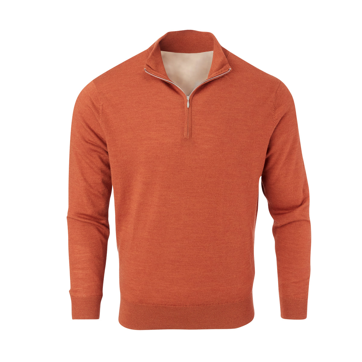 Orange half zip clearance sweater