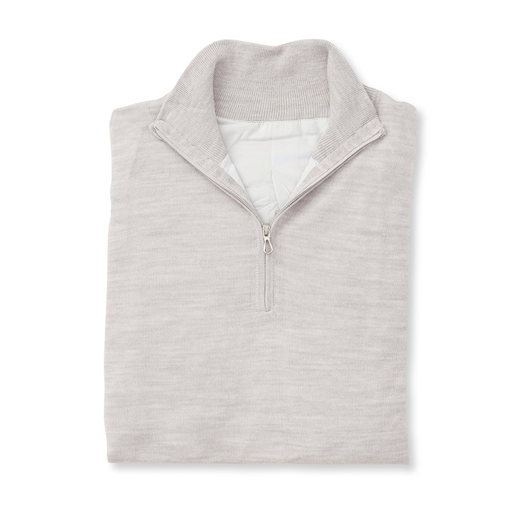 Grey half zip online sweater women's